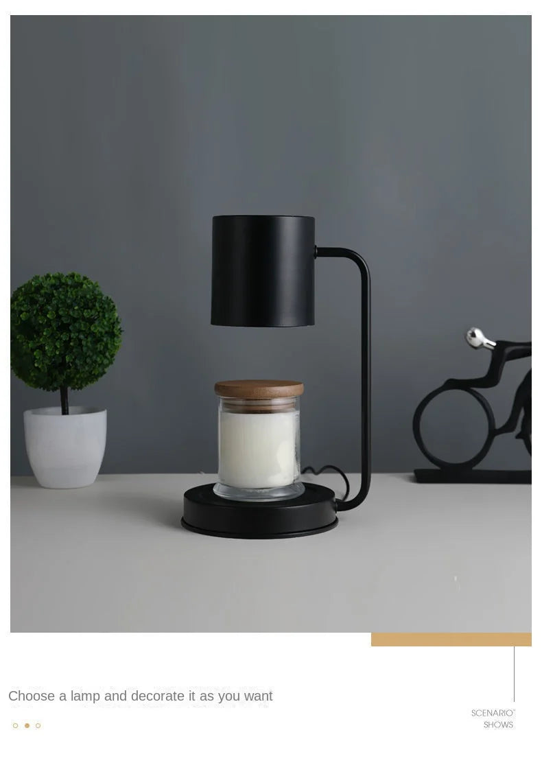 Nordic Melting Wax Lamp Modern Dimmable Electric Candle Warmer Lamp Timming Swtich Fragrance Light Desk Decor Lighting